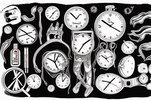 Xxxtentacion with clock watch tattoo idea