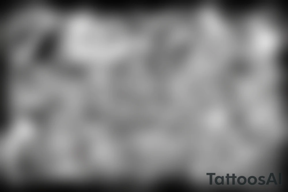 A grenade blowing up tattoo idea