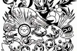 Simple pokemon tattoo tattoo idea