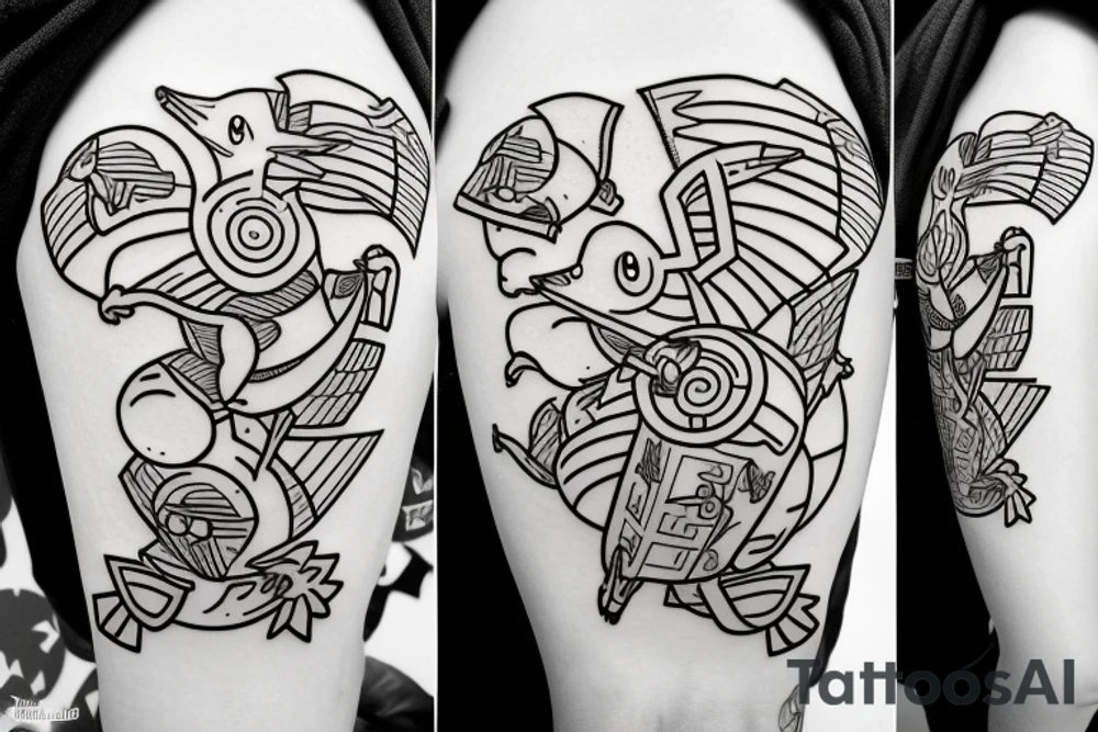 Simple pokemon tattoo tattoo idea