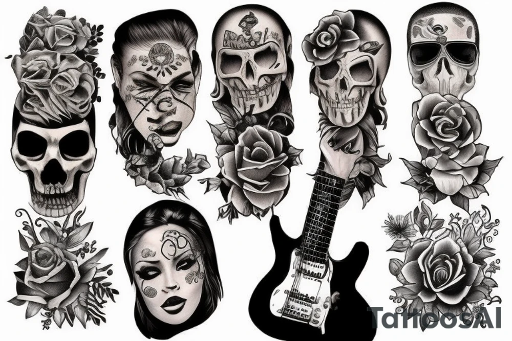 rock and roll tattoo tattoo idea