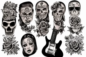 rock and roll tattoo tattoo idea
