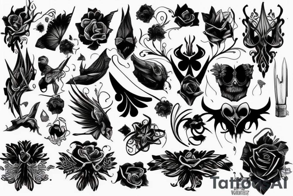 dark realistic tattoo idea