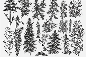 lebanese cedar tree tattoo idea