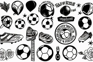 Soccer, family, success, mind, confident tattoo idea