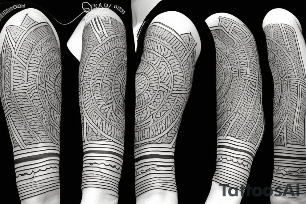 Sacred geometric tattoo idea