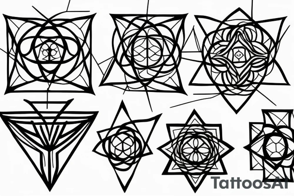 Sacred geometry tattoo idea