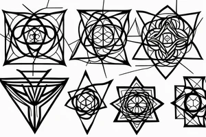 Sacred geometry tattoo idea