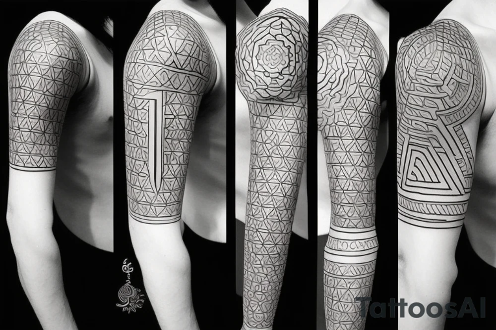 Sacred geometry tattoo idea