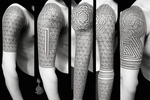 Sacred geometry tattoo idea