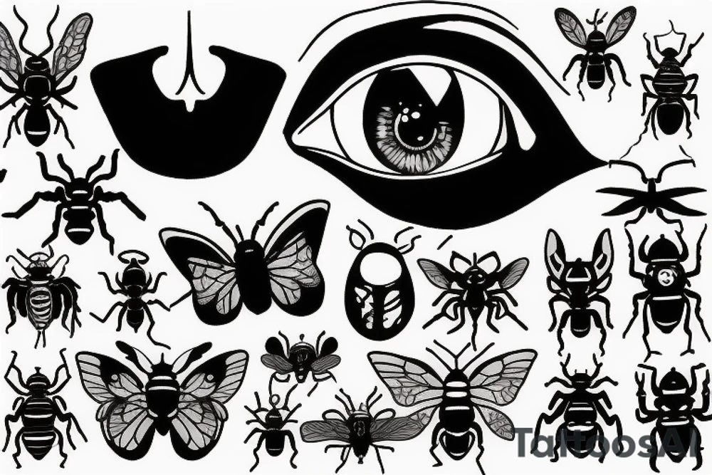 Bug eye tattoo idea
