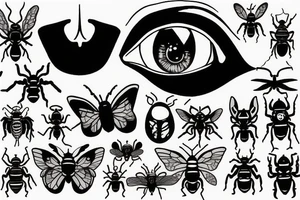 Bug eye tattoo idea