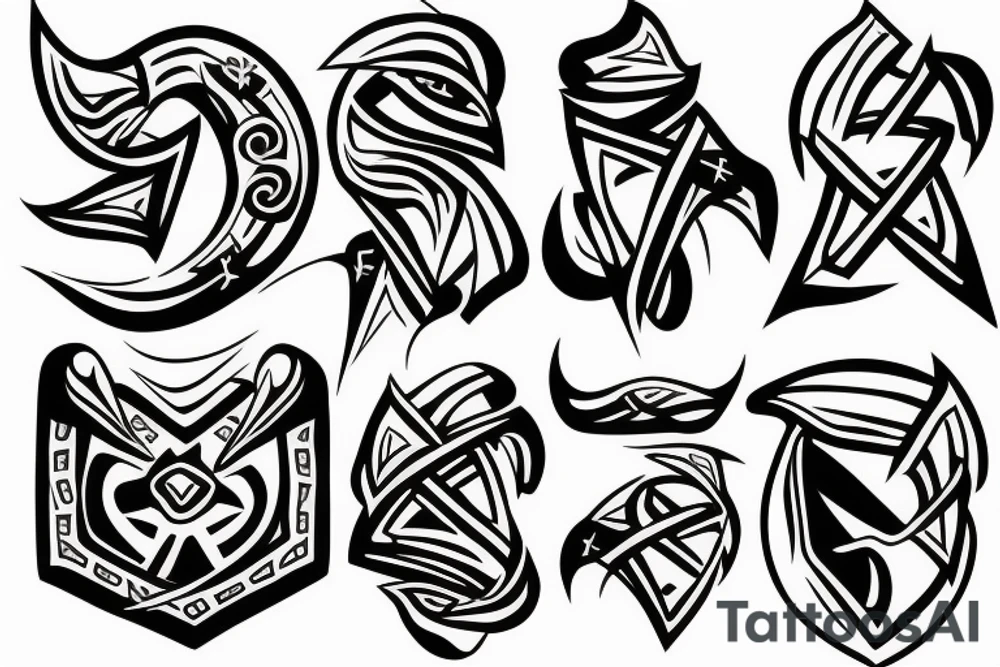 Fake person grom Greek mitology tattoo idea