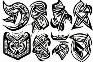 Fake person grom Greek mitology tattoo idea