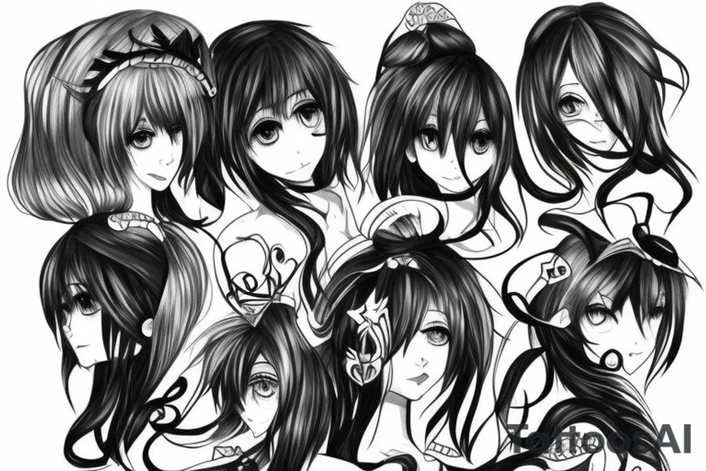 anime person grom Greek mitology tattoo idea