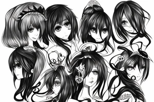 anime person grom Greek mitology tattoo idea