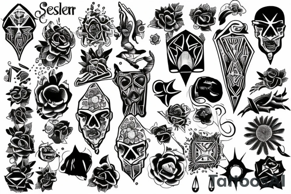 Sistema solar de Asier tattoo idea
