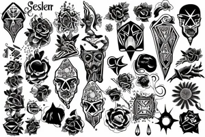 Sistema solar de Asier tattoo idea