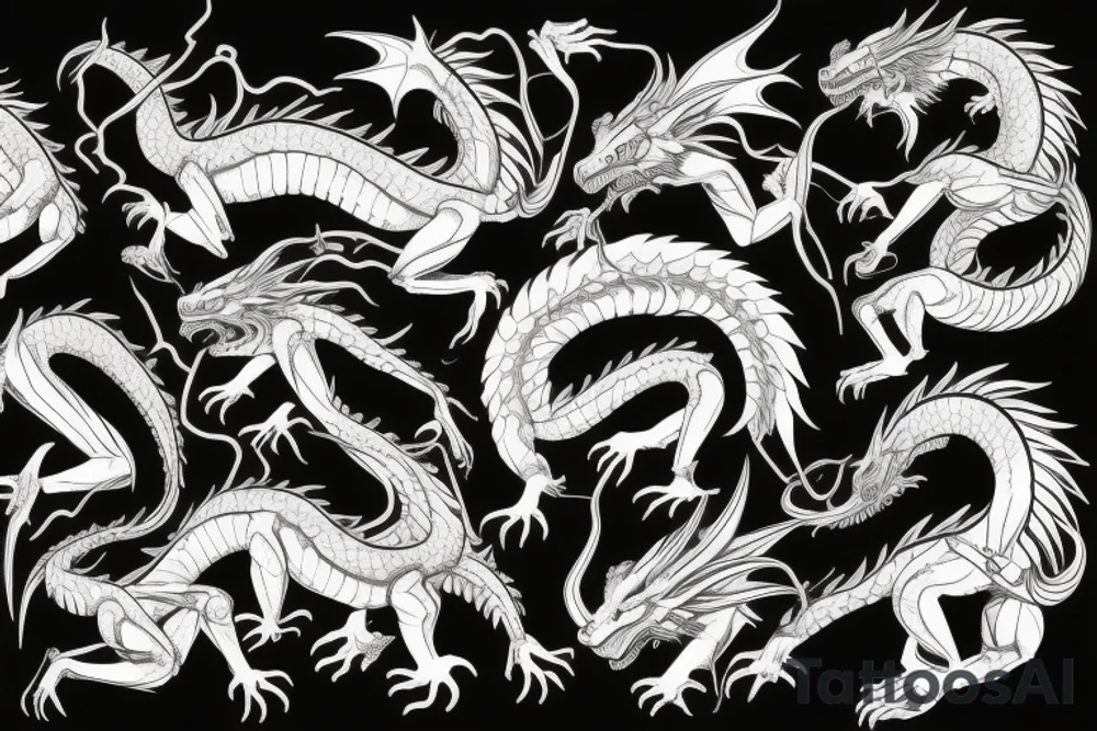 dragon fierce tattoo idea