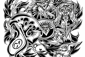 Bjugan family crest tattoo idea