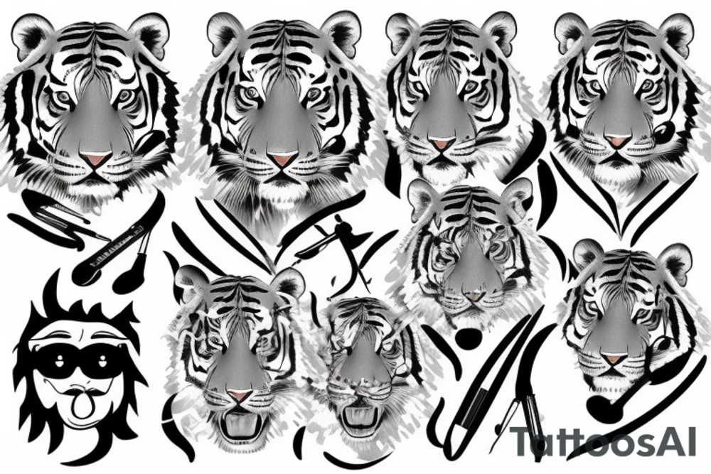 Tiger tattoo idea