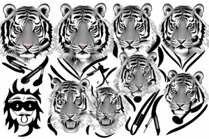 Tiger tattoo idea