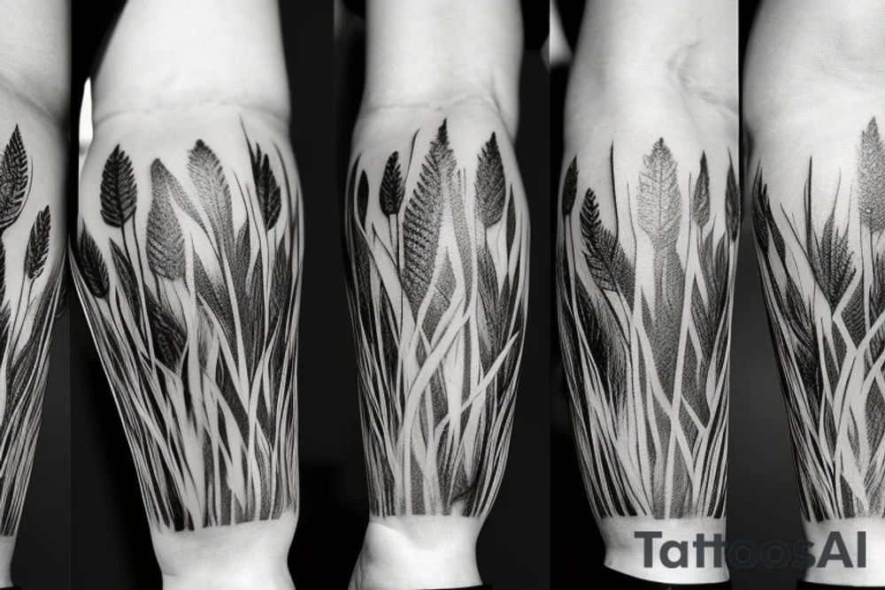 grass tattoo idea