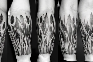 grass tattoo idea