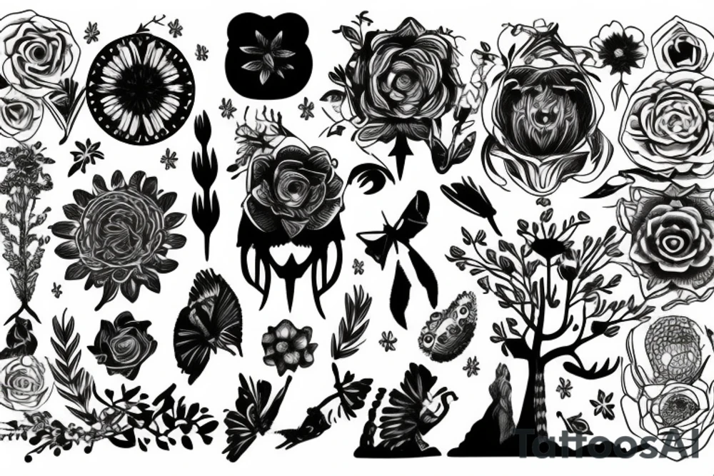 wide meadow tattoo idea
