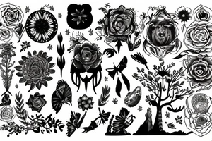 wide meadow tattoo idea