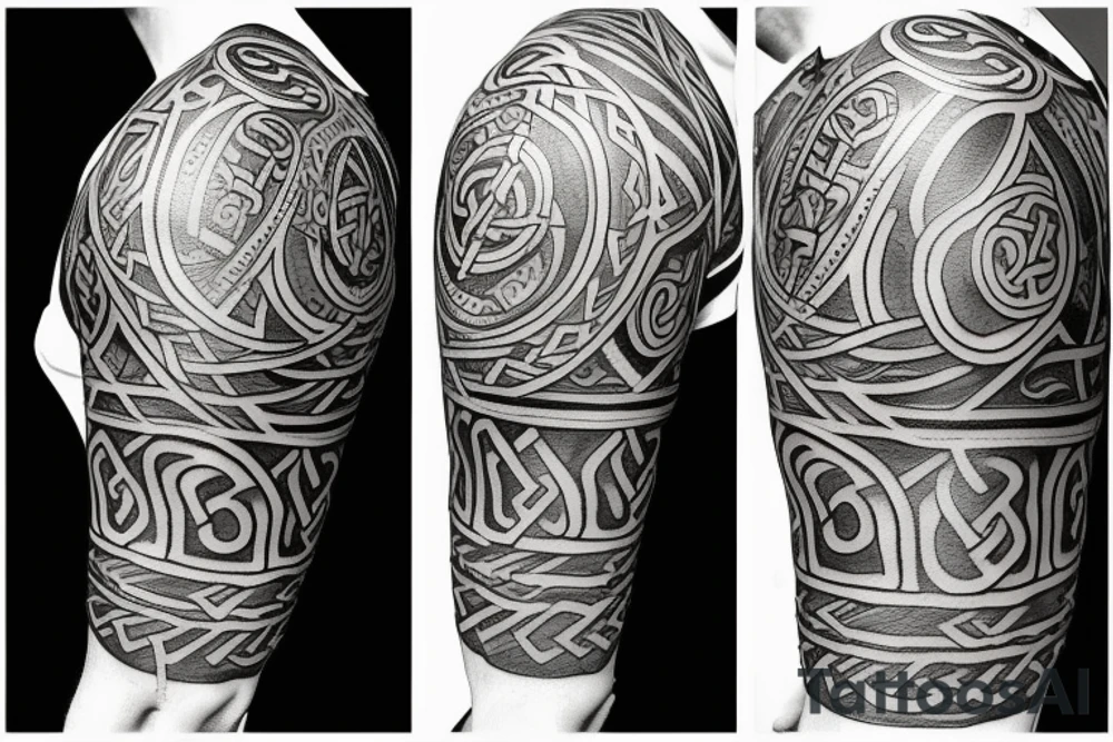 Viking shield tattoo idea
