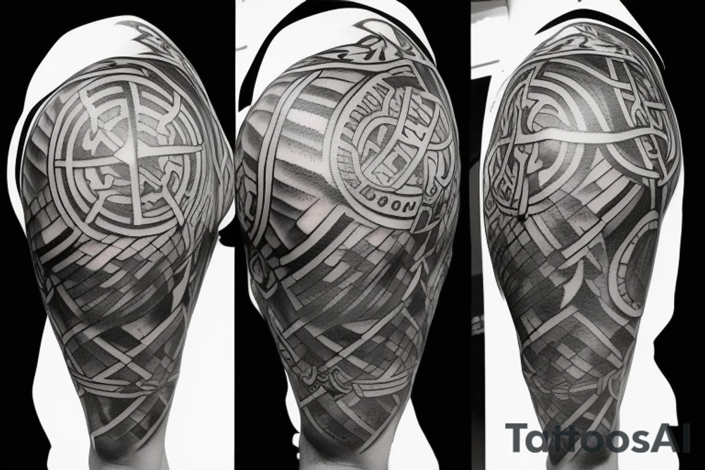 Viking shield tattoo idea