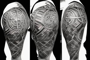 Viking shield tattoo idea