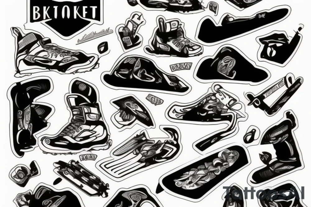 Snowboard tattoo idea