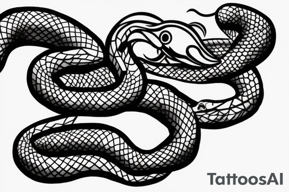 snake back tattoo tattoo idea