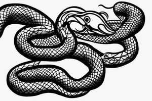 snake back tattoo tattoo idea