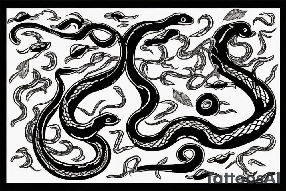 snake back tattoo tattoo idea