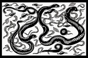 snake back tattoo tattoo idea