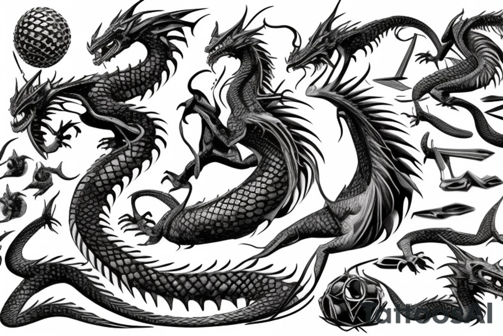 red dragon from dungeons and dragons with nest that has one dragon egg tattoo idea red dragon from dungeons and dragons with nest that has one dragon egg tattoo idea