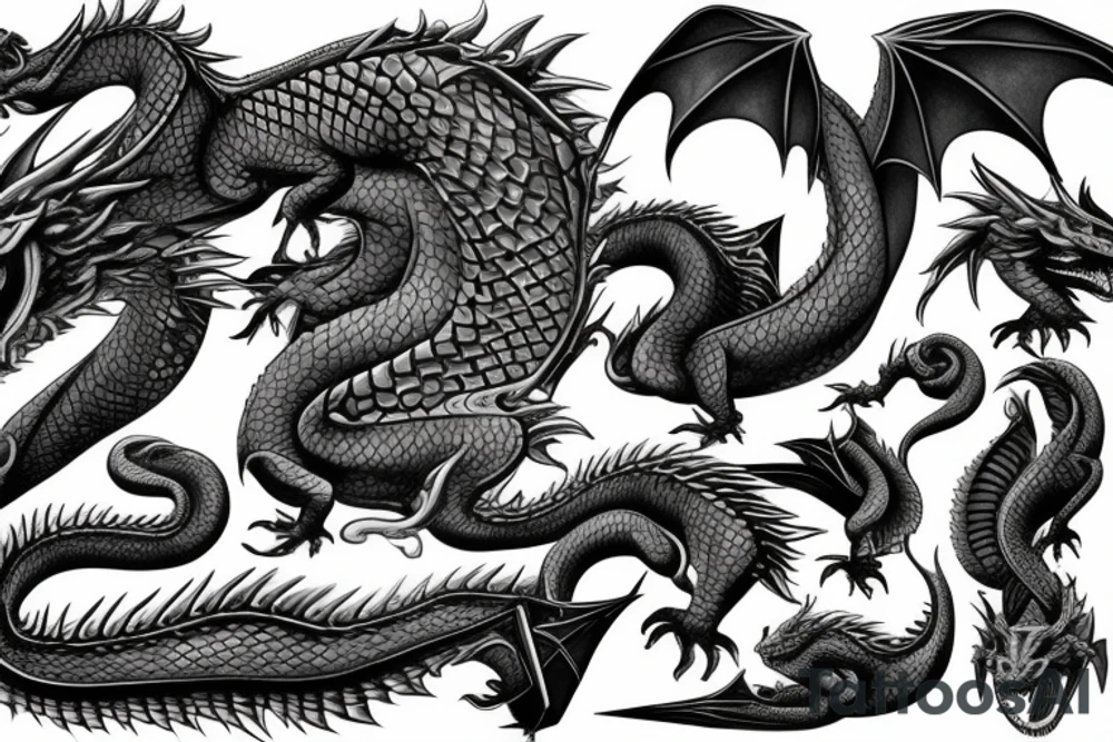 3d puzzles and from beneath dragons tail raising tattoo idea 3d puzzles and from beneath dragons tail raising tattoo idea