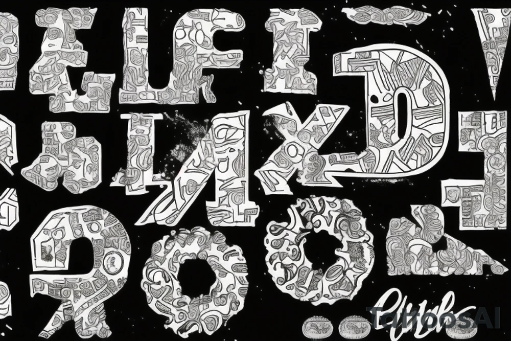 Letter fb tattoo idea