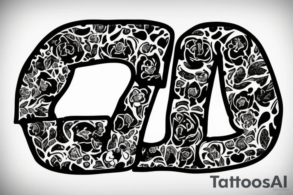 Letter fb tattoo idea