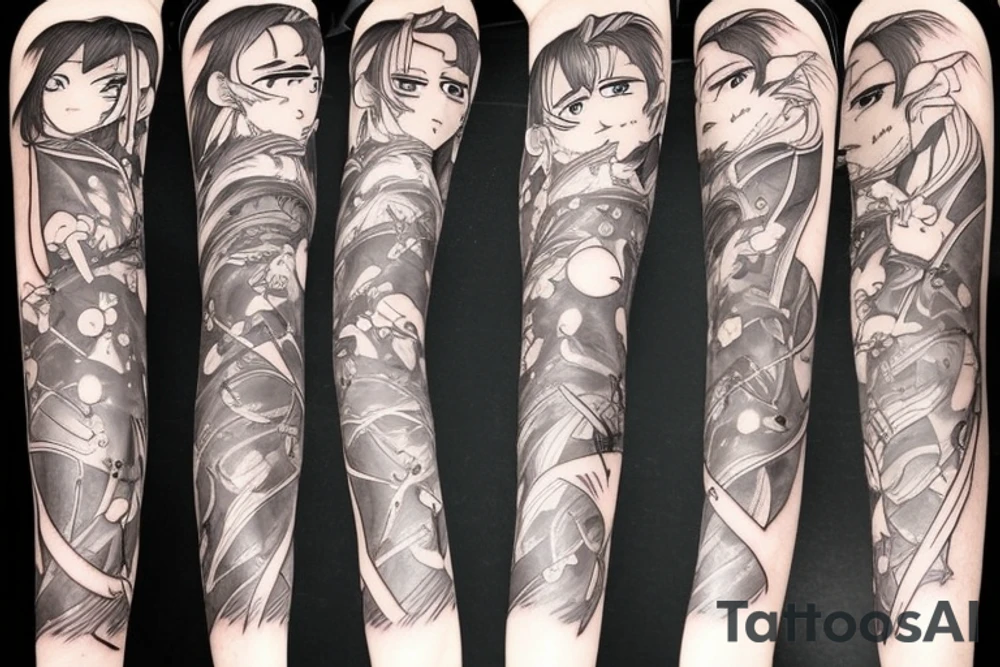 elf male anime tattoo idea