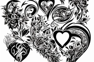 devilish heart tattoo idea