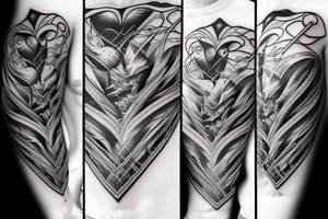 devilish heart tattoo idea