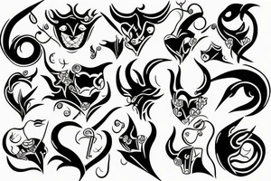 devilish heart tattoo idea