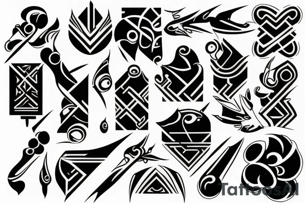 Black arm tatoo tattoo idea