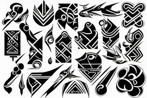 Black arm tatoo tattoo idea