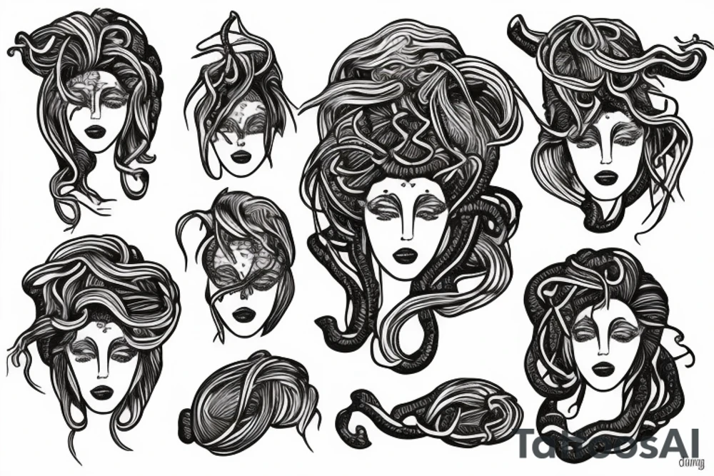 Medusa head tattoo idea