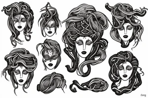 Medusa head tattoo idea